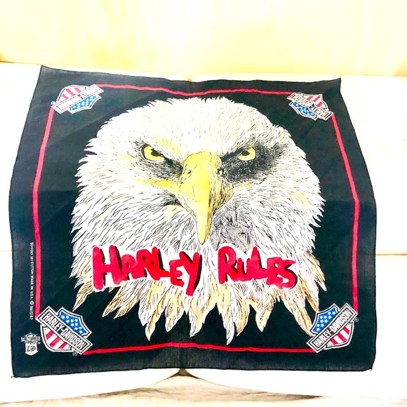 Vintage Harley Rules Scarve - Picture 2 of 4